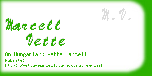 marcell vette business card